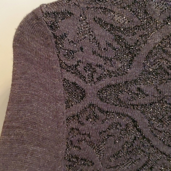 Vera Wang Sparkling Silver Grey cardigan - Picture 14 of 14